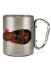 Mr. & Mrs. Panda Tasse Einhorn Meerschweinchen ohne Spruch in Silber