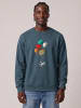 wat? Apparel Sweatshirt Balloon Spaceman in Petrol
