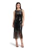 Vera Mont Abendkleid mit U-Boot-Ausschnitt in Schwarz