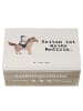 Mr. & Mrs. Panda kiste holz Pferd Reiten mit Spruch in Weiß