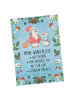 Mr. & Mrs. Panda Postkarte Pinguin Wunschliste mit Spruch in Eisblau