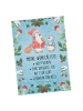 Mr. & Mrs. Panda Wanddeko Pinguin Wunschliste mit Spruch in Eisblau