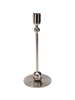 Home&Styling Collection Kerzenhalter, Metall in Silbern, (B) 9,5 x (H) 23 x (L) 9,5 cm