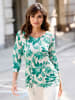 WITT WEIDEN 3/4-Arm-Shirt in smaragd-champagner-bedruckt