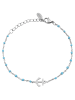 Adeliás Damen Armband aus Edelstahl 15 cm in silber