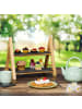 relaxdays Etagere in Natur/ Grau - (B)32 x (H)27 x (T)17 cm