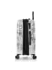 Heys Black Camo 4 Rollen Kofferset 3-teilig mit Dehnfalte black-white world map