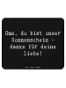 Mr. & Mrs. Panda Mousepad Spruch Oma Sonnenschein mit Spruch in Schwarz