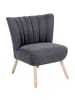 58 aufm Kessel SESSEL Kadisha Bezug Velourstoff Buche natur / anthrazit