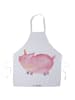 Mr. & Mrs. Panda Küchenschürze Einhorn Schwein ohne Spruch in Weiß