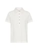 Camel Active Poloshirt mit Knopfleiste in Milchweiß