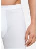 Schiesser Long Short / Pant Essentials Doppelripp in Weiß