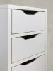 KADIMA DESIGN Nachtkonsole WL5.704 31x49x31 cm Matt mit 3 Schubladen, Weisse in Weiß