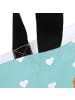 Mr. & Mrs. Panda Tasche Fuchs Lord mit Spruch in Türkis Pastell