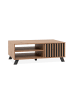 CALICOSY Couchtisch LUBLIN in Helles Holz - (W) 110,5  x (H) 42  x (L) 67  cm