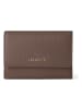 Lazarotti Bologna Leather XL Geldbörse mit Zip-Around Fach Leder 14 cm taupe
