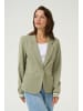Kaffe Blazer Kinnie Regular fit in Oil Green/Chalk Stripe