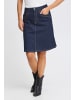 Pulz Denimrock PZKATJA A-shape in Un-Washed Denim