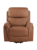 Beliani Fernsehsessel GLORIE in Braun - (W) 85 x (H) 82 x (L) 85 cm