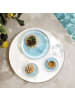like. by Villeroy & Boch 6er Set Dessertteller Perlemor Aqua in Blau ø 23,8 cm in blau