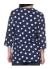 NORMANN Schlafanzug langarm Oberteil Pyjama Shirt Top in marine