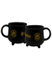 Geda Labels Tasse Harry Potter Hogwarts Wappen Kesseldesign  in Schwarz - 560ml
