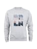 Cotton Prime® Skyline Sweatshirt "Berlin" - Weltenbummler Kollektion in Grau-Melange