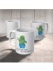 Mr. & Mrs. Panda Kaffeebecher Kaktus Heilig mit Spruch in Weiß
