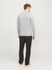 Jack & Jones Strickjacke mit Viertelreißverschluss in Light Grey Melange