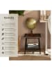 tectake Beistelltisch Bedford 45,5 x 45 x 47 cm, Industrial Holz hell, Eiche Sonoma
