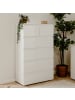 CALICOSY Kommode PRETORIA in Weiß - (W) 80  x (H) 131,5  x (L) 40  cm