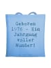 Mr. & Mrs. Panda Strandtasche Spruch 1976 Geburtstag mit Spruch in Sky Blue