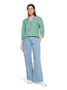 CARTOON Casual-Bluse mit Raffung in Green/Blue