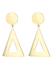 Adeliás Damen Ohrringe – Ohrstecker aus Edelstahl in gold