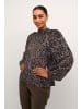 Kaffe Langarm-Bluse KAjemma A-shape in Major Brown/Black Leopard