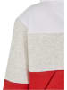 Urban Classics Kapuzenpullover in white/lightgrey/hugered