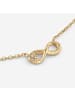 Guess Damen-Kette Unendlichkeitszeichen mit Herz Goldfarben