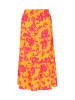 IZIA Women Skirt in yellow multicolor
