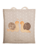 Mr. & Mrs. Panda Stofftragetasche Schnecken Liebe ohne Spruch in Grau Pastell