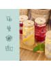 relaxdays 4x Trinkgläser in Transparent/ Natur - 450 ml