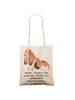 Mr. & Mrs. Panda Strandtasche Basset Hound Freund mit Spruch in Creme