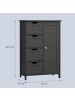 VASAGLE Badezimmerschrank Sofie in Tintenschwarz - (B)30 x (H)82 x (T)55 cm