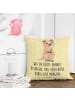 Mr. & Mrs. Panda kuschelkissen 40x40 Quokka Happy mit Spruch in Gelb Pastell