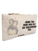 Mr. & Mrs. Panda Schminktasche Pinguine Kuscheln mit Spruch in Weiß