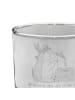 Mr. & Mrs. Panda Whiskey Glas Igel Federschmuck mit Spruch in Transparent