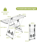COSTWAY Wäscheständer ausziehbar in Silber