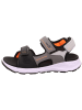 superfit Sandale CRISS CROSS in Grau/Orange