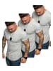 Amaci&Sons 3er-Pack T-Shirts 3. BELLEVUE in (3x Grau)