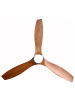 Beliani 2-tlg Deckenventilator mit Licht PIAYE in Braun/Silber