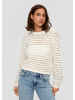 QS Strickpullover langarm in Creme